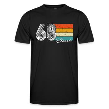 1968 Édition limitée, 1968 Gif d’anniversaire classique - T-shirt sport Homme - noir - Devant - AI Model Male 178 dark (178cm)