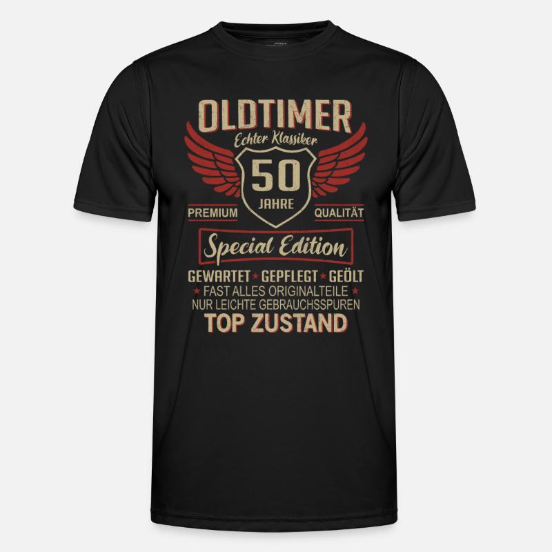 50. Geburtstag 50 Jahre Einzigartiger Oldtimer 50 Männer Funktions-T-Shirt