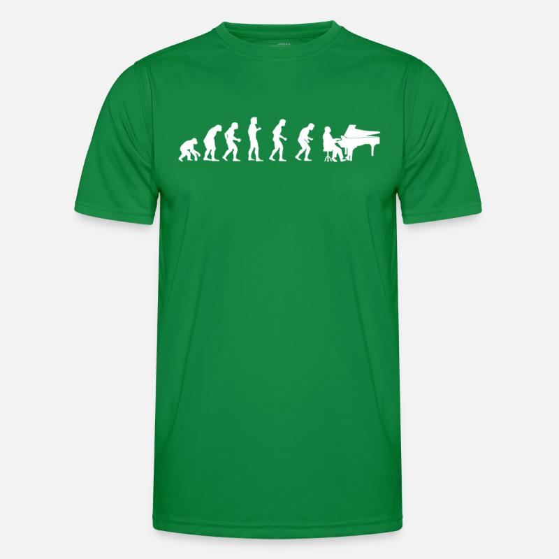 EVOLUTION PIANIST Männer Funktions-T-Shirt