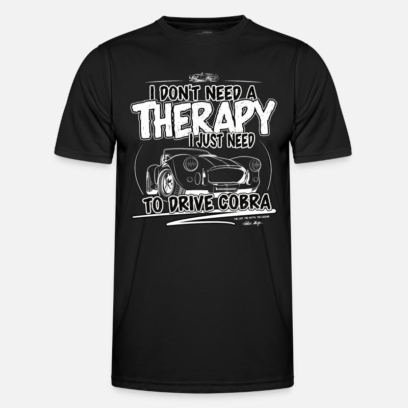 I don't need therapy, I just need Cobra ... - Men's Functional T-Shirt - black