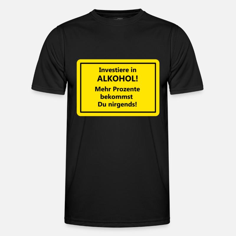 alcool T-shirt sport Homme
