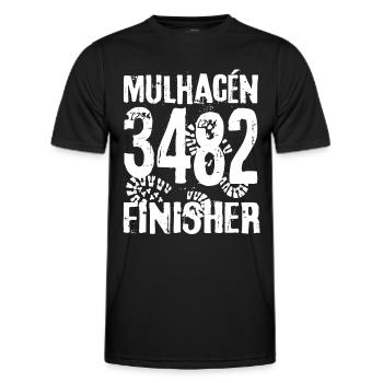 Mulhacén Bergsteiger Bergsteigen Sierra Nevada - Männer Funktions-T-Shirt - Schwarz - Vorne - AI Model Male 178 dark (178cm)