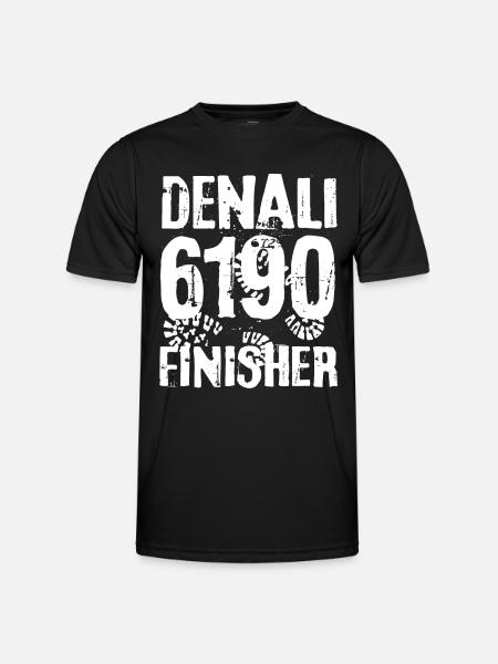 Denali Mount McKinley Berg Alaska 7 Seven Summits - Männer Funktions-T-Shirt - Schwarz