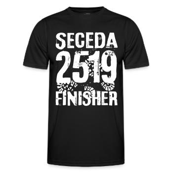 Seceda Gipfel Puez Geisler Wandern Dolomiten - Männer Funktions-T-Shirt - Schwarz - Vorne - AI Model Male 178 dark (178cm)
