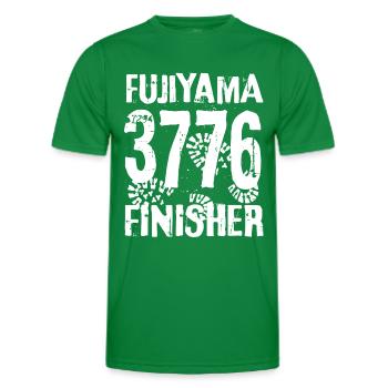 Mount Fuji Fujiyama volcano mountain Japan mountaineering - Men's Functional T-Shirt - kelly green - Front - AI Model Male 178 dark (178cm)