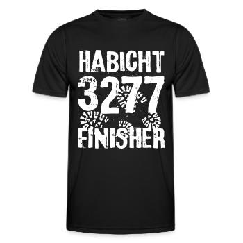 Habicht Berg Finisher Stubaital Gipfel Austria - Männer Funktions-T-Shirt - Schwarz - Vorne - AI Model Male 178 dark (178cm)
