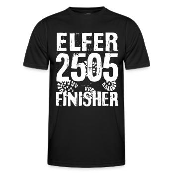 Elfer Berg Seven Summits Stubai Stubaital Wandern - Männer Funktions-T-Shirt - Schwarz - Vorne - AI Model Male 178 dark (178cm)