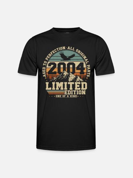 2004 Vintage Born Vintage Birthday Gift - Men's Functional T-Shirt - black
