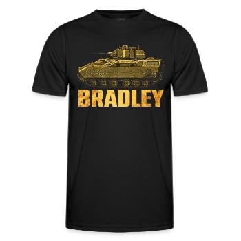 Bradley Infantry Fighting Vehicle - Men's Functional T-Shirt - black - Front - AI Model Male 178 dark (178cm)