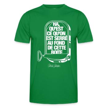 Les Sardines - T-shirt sport Homme - vert - Devant - AI Model Male 178 dark (178cm)