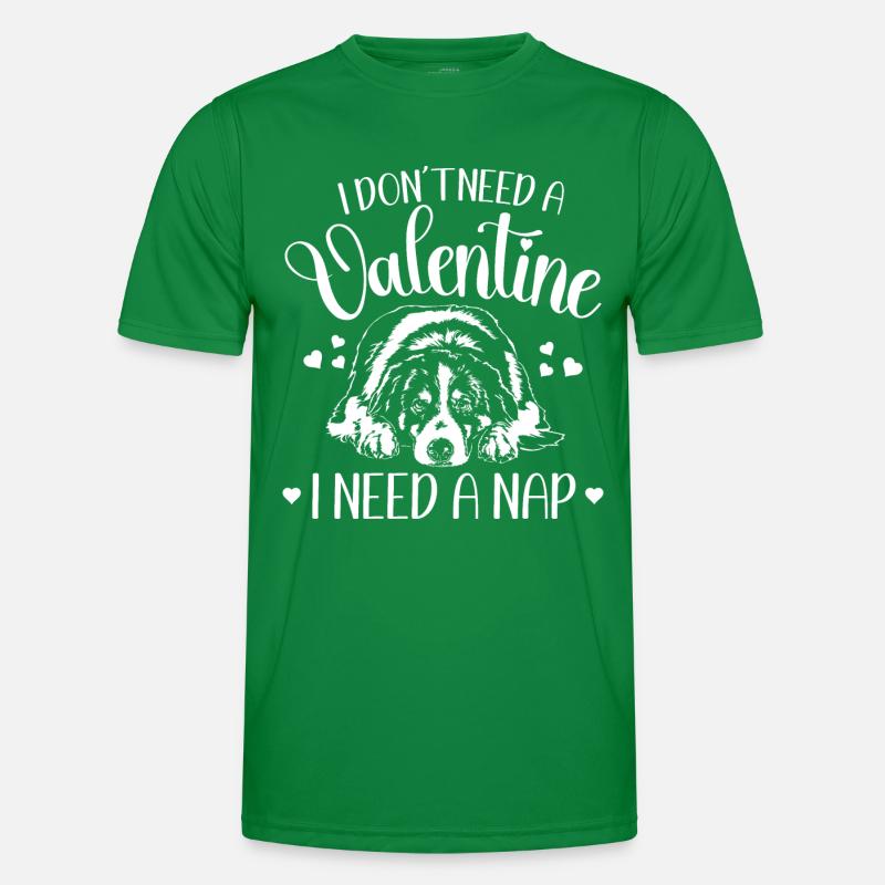 Australian Shepherd Valentinstag Hunde Wilsigns Männer Funktions-T-Shirt