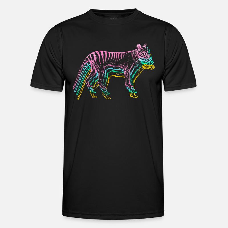 Tasmanischer Wolf - Männer Funktions-T-Shirt - Schwarz