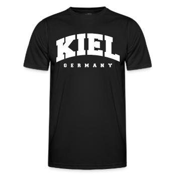 Kiel - Männer Funktions-T-Shirt - Schwarz - Vorne - AI Model Male 178 dark (178cm)