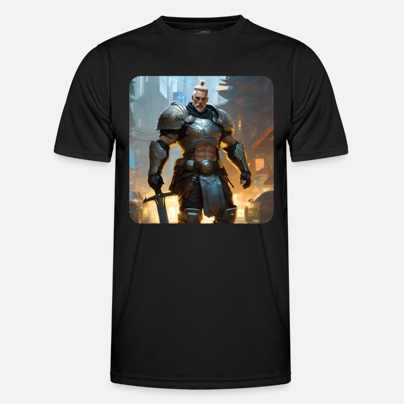 Stolzer Krieger Männer Funktions-T-Shirt