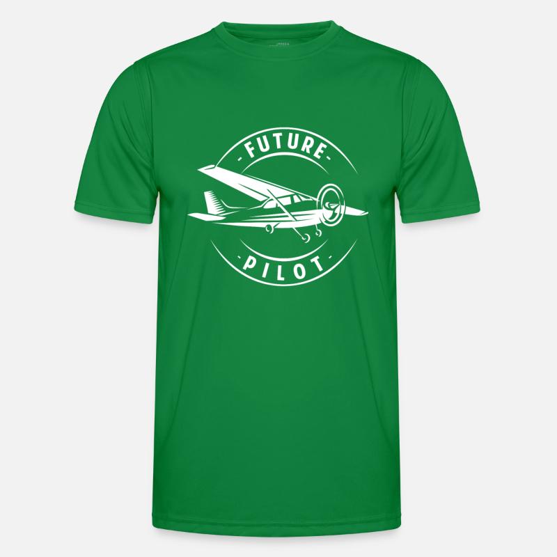 Future Pilot - aeronautics pilot airplane gift Männer Funktions-T-Shirt