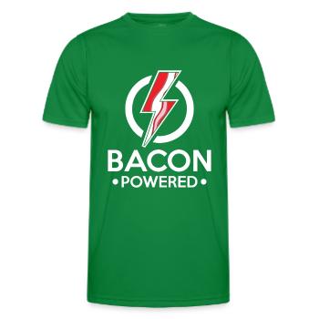 Bacon Powered - lightning taste morning - T-shirt sport Homme - vert - Devant - AI Model Male 178 dark (178cm)