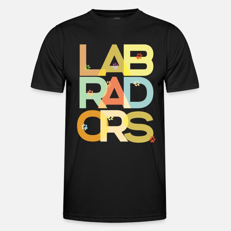 Labrador Hund Labradore - Männer Funktions-T-Shirt - Schwarz