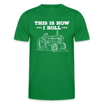 Traktor So ticke ich - Männer Funktions-T-Shirt - Kelly Green - Vorne - AI Model Male 178 dark (178cm)