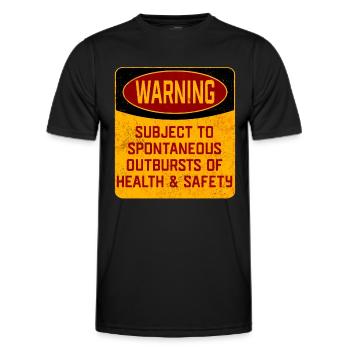Gesundheit und Sicherheit - Männer Funktions-T-Shirt - Schwarz - Vorne - AI Model Male 178 dark (178cm)
