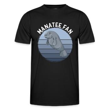Seekuh-Fan - Männer Funktions-T-Shirt - Schwarz - Vorne - AI Model Male 178 dark (178cm)