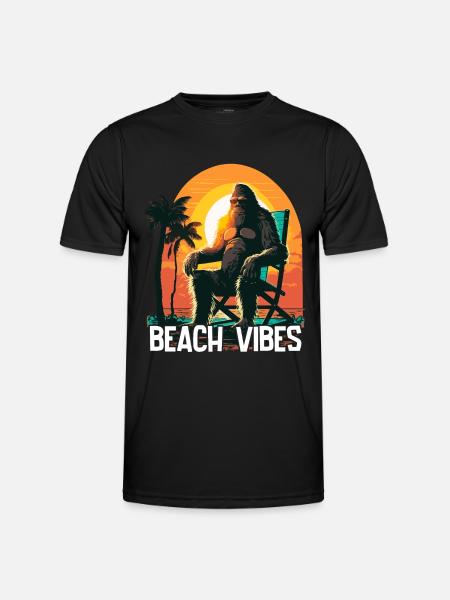 Vacation Beach Vibes - Men's Functional T-Shirt - black