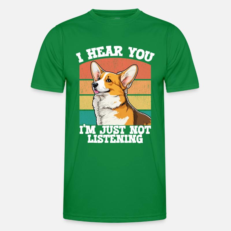 Corgi je t’entends je n’écoute tout simplement pas T-shirt sport Homme