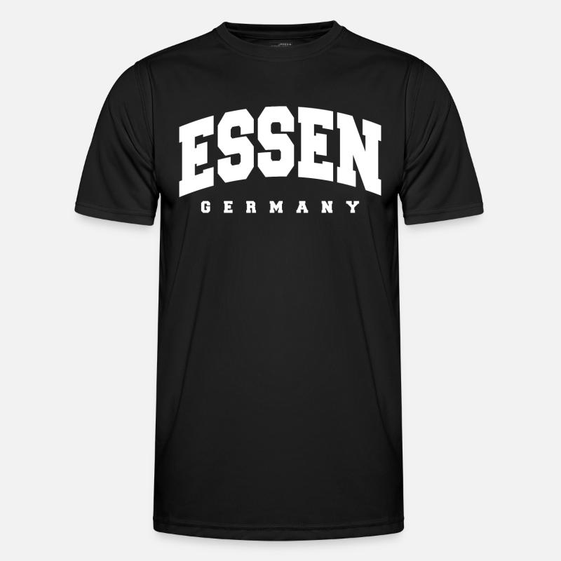 Essen - Männer Funktions-T-Shirt - Schwarz