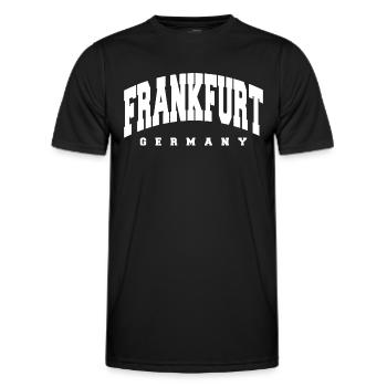 Francfort - T-shirt sport Homme - noir - Devant - AI Model Male 178 dark (178cm)