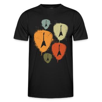 Bassist, Bass Guitarist, Bass Guitar, Bass Guitar - Men's Functional T-Shirt - black - Front - AI Model Male 178 dark (178cm)