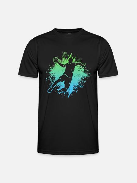 Handballer, Joueur de handball, Enfants, Garçons, Handball - T-shirt sport Homme - noir