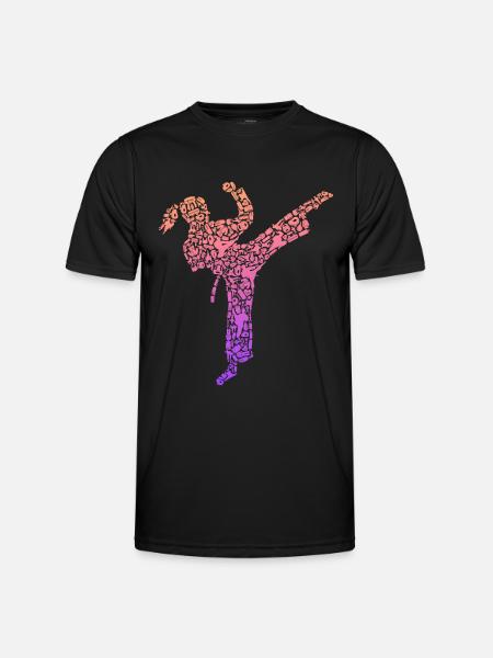 Karate Girl Kampfsportler Kinder Taekwondo Mädchen - Männer Funktions-T-Shirt - Schwarz