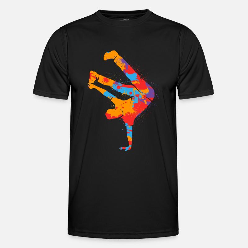 Breakdancing Bunter Breakdancer Jungen Breakdance Männer Funktions-T-Shirt