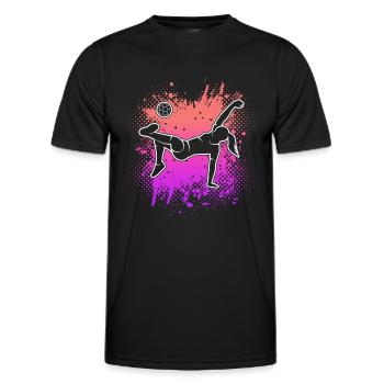 Soccer Player, Soccer Player, Soccer Girl - Men's Functional T-Shirt - black - Front - AI Model Male 178 dark (178cm)