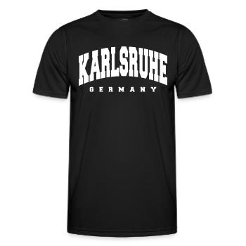 Karlsruhe - T-shirt sport Homme - noir - Devant - AI Model Male 178 dark (178cm)