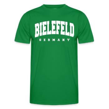 Bielefeld - Männer Funktions-T-Shirt - Kelly Green - Vorne - AI Model Male 178 dark (178cm)