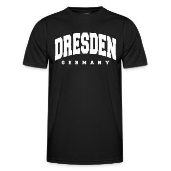 Dresde - T-shirt sport Homme - noir - Devant - AI Model Male 178 dark (178cm)