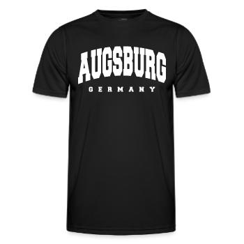 Augsburg - Männer Funktions-T-Shirt - Schwarz - Vorne - AI Model Male 178 dark (178cm)