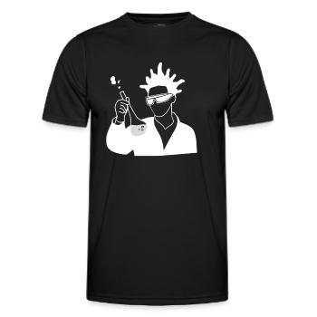 Science - T-shirt sport Homme - noir - Devant - AI Model Male 178 dark (178cm)
