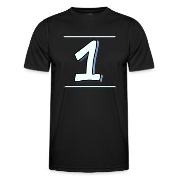 One Team - Men's Functional T-Shirt - black - Front - AI Model Male 178 dark (178cm)