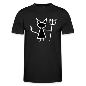 Teufel böse - Männer Funktions-T-Shirt - Schwarz - Vorne - AI Model Male 178 dark (178cm)