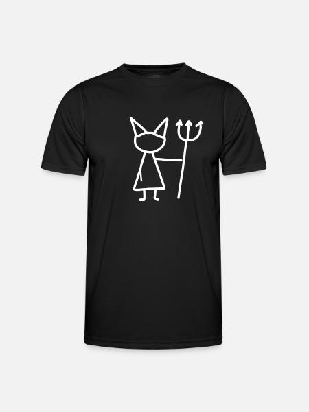 Devil mean - Men's Functional T-Shirt - black