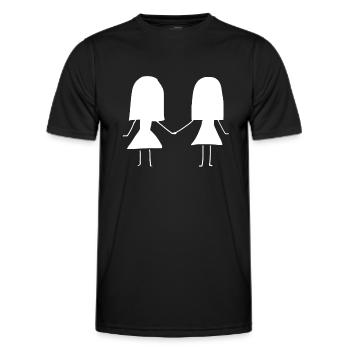 meilleure amie - T-shirt sport Homme - noir - Devant - AI Model Male 178 dark (178cm)