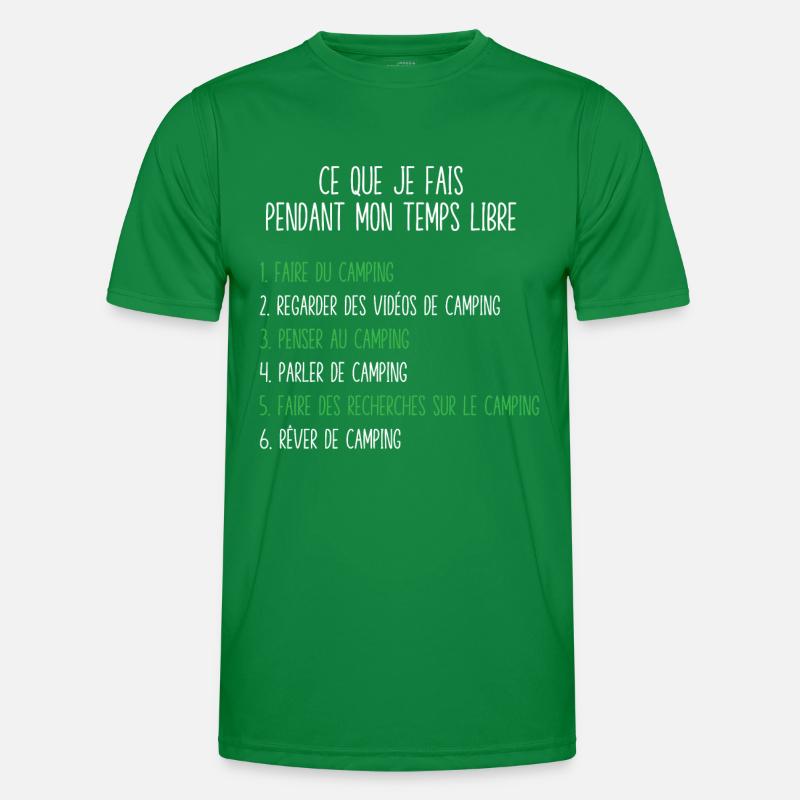 Camping Freizeit Geschenkidee für Camper Männer Funktions-T-Shirt
