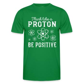 Protonenhumor Prof. Quantenphysik Chemie Nerd - Männer Funktions-T-Shirt - Kelly Green - Vorne - AI Model Male 178 dark (178cm)