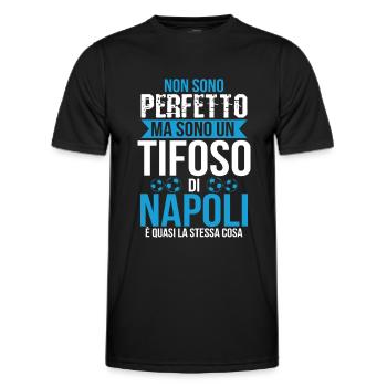Napoli Gift Fan Napolitano Football Football - Men's Functional T-Shirt - black - Front - AI Model Male 178 dark (178cm)