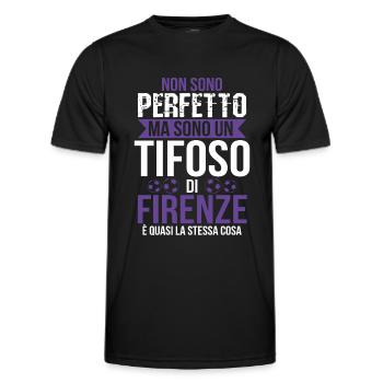Florence Gift Fan Fiorentino Football Calcio - Men's Functional T-Shirt - black - Front - AI Model Male 178 dark (178cm)