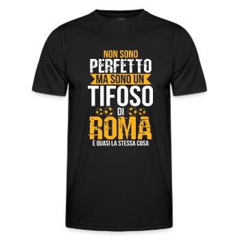 Roma Gift Idea Roman Football Football Fan - Men's Functional T-Shirt - black - Front - AI Model Male 178 dark (178cm)
