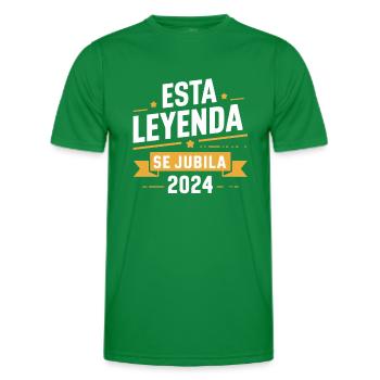 This Legend Retires 2024 - Unforgettable Retreat - Men's Functional T-Shirt - kelly green - Front - AI Model Male 178 dark (178cm)