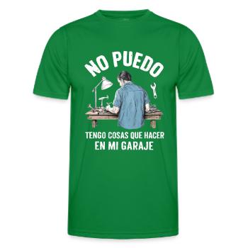 I Can't Got Things To Do In My Garage - Men's Functional T-Shirt - kelly green - Front - AI Model Male 178 dark (178cm)