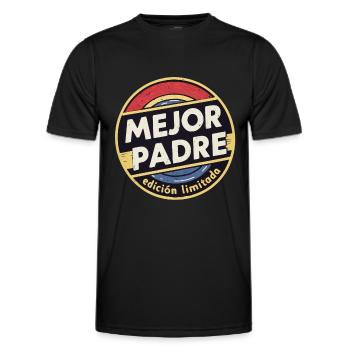 Meilleur père en édition limitée - T-shirt sport Homme - noir - Devant - AI Model Male 178 dark (178cm)